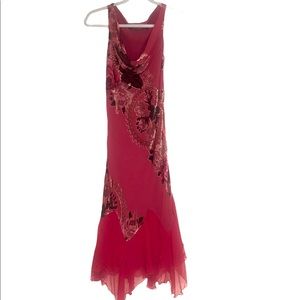 Betsey Johnson Rare Vintage Burgundy Velvet Dress